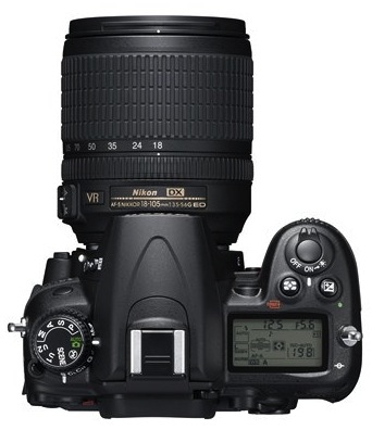 nikon D7000 top view