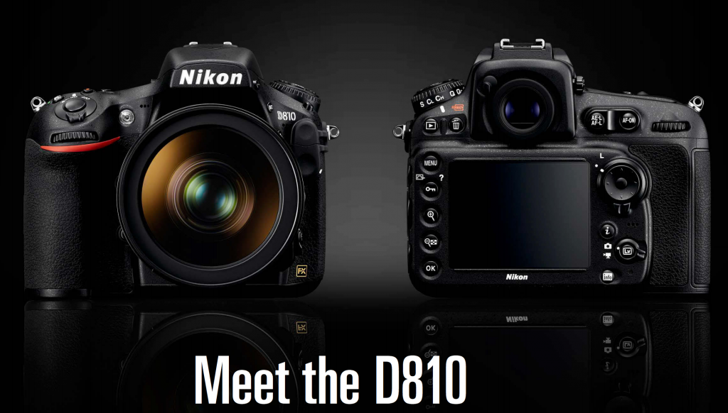 Nikon D810 Front and Rear